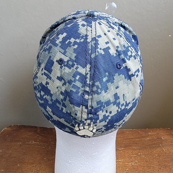 The Game Pro Hat Size 6⅞ Blue Camouflage Baseball Cap TW WT Logo - Picture 4 of 10
